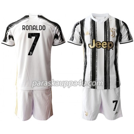 Juventus Cristiano Ronaldo 7 Lasten Kotipelipaita 2020-2021 Lyhythihainen (+ shortsit)